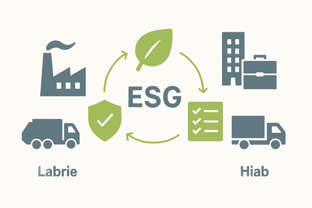 Wie die Übernahme von Labrie durch Hiab nachhaltigkeitsstrategien und ESG-Governance in der Produktion beeinflusst